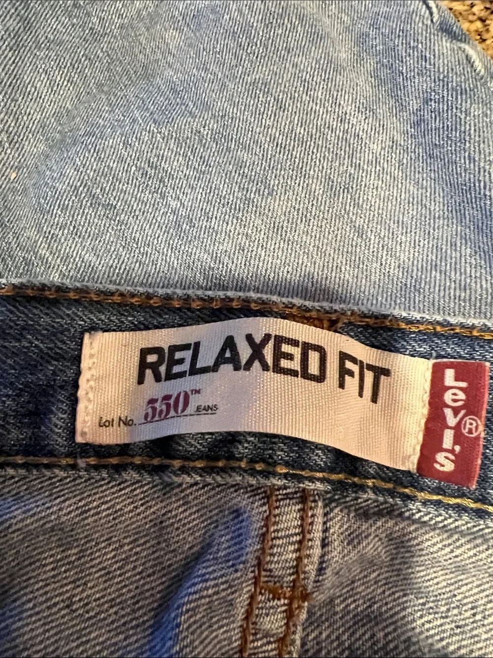 Levi's Medium Blue Denim Cutoff Shorts with Frayed Hem